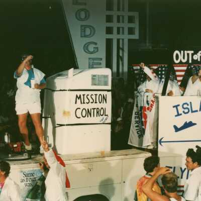 A float in the parade.
