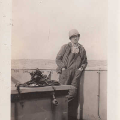 Sailor from the U.S.S. Key West (PF-17)