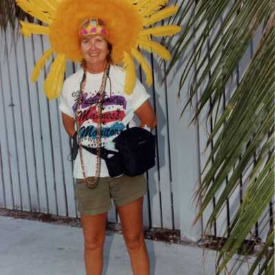 Unknown woman dressed up.