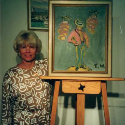 Nance Frank and a Tennessee Williams painting: Copyright: © Key West Art & Historical Society; Origformat: Print-Photographic