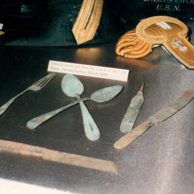 Eating utensils from the U.S.S. MAINE