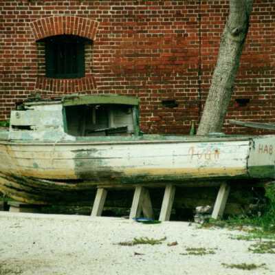 Cuban Chug (boat) at East Martello: Copyright: © Key West Art & Historical Society; Origformat: Print-Photographic