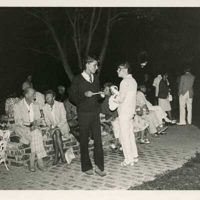 A group of people at a party