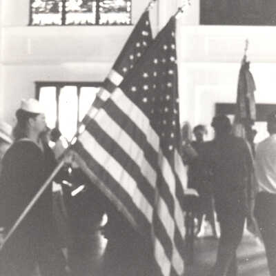 Honor guard in a church