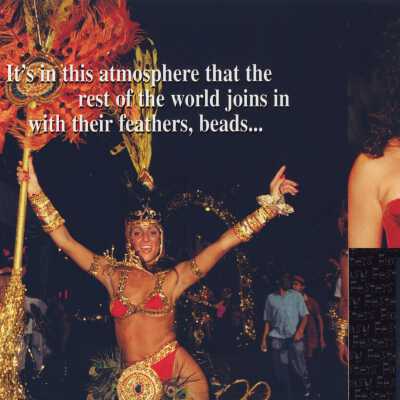 Page 52 and 53 of a magazine blown up and put on glossy paper.