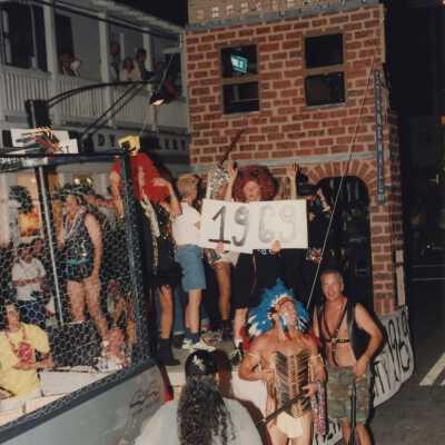 A float in the parade.