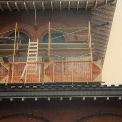 Work being done on the second floor.