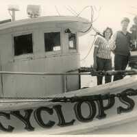 A family on a boat