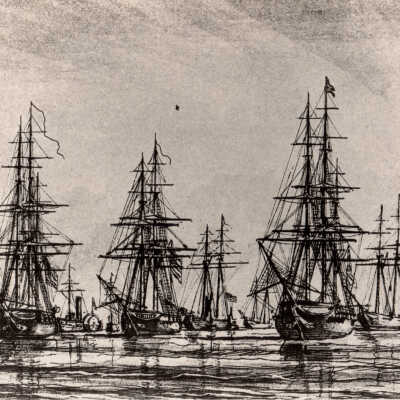 Anti-Pirate Fleet in Key West Harbor