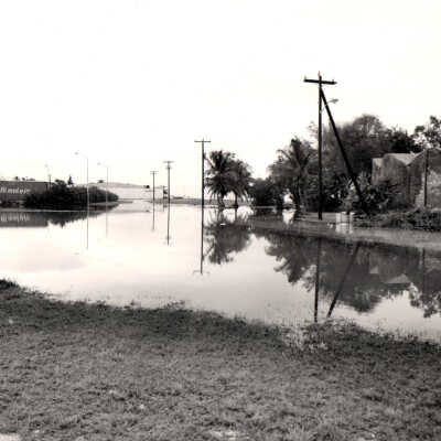 Hurricane flooding at East Martello