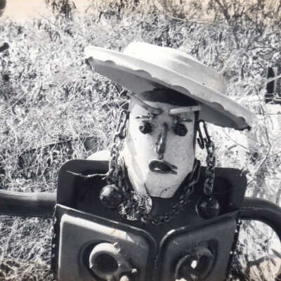 Stanley Papio Dish Pan Annie Sculpture