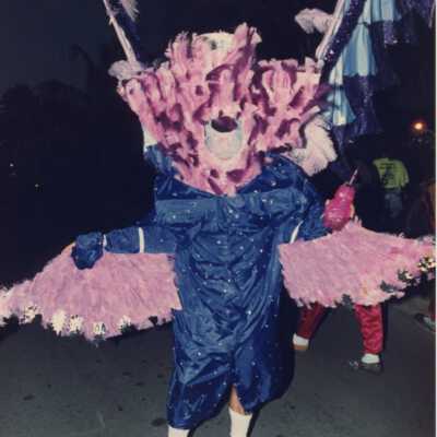 Unknown person dressed up.