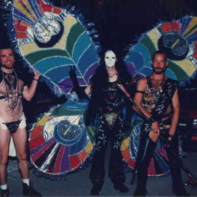 Unknown men dressed up.