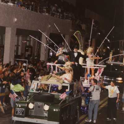A float in the parade.