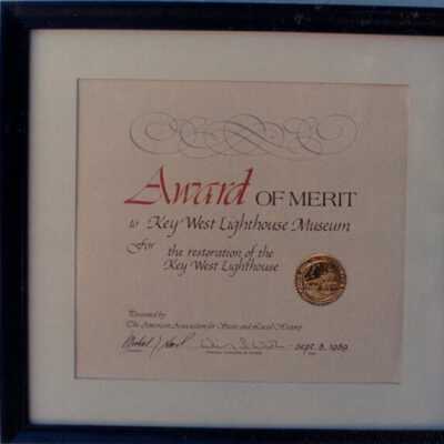 Key West Lighthouse Museum Award of Merit: Copyright: © Key West Art & Historical Society; Origformat: Print-Photographic