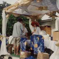 A float that is going to be in the parade.