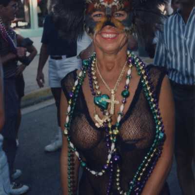 Unknown woman dressed up.