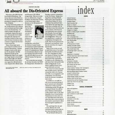 A photocopy of the Key West Citizen's official guide to Fantasy Fest.