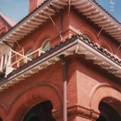 One of the exterior corners.