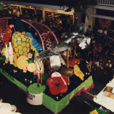 A float in the parade.