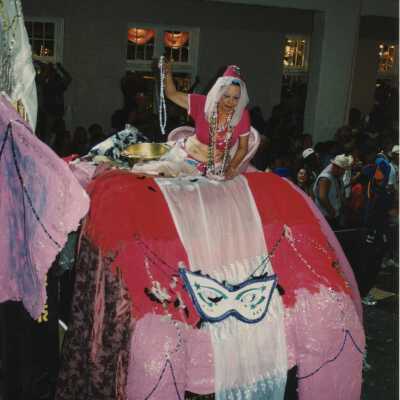 A float in the parade.