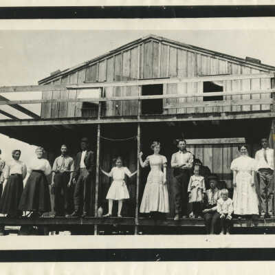 Unknown People on a Front Porch