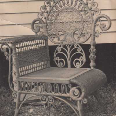 Wicker corner chair: Copyright: © Key West Art & Historical Society; Origformat: Print-Photographic