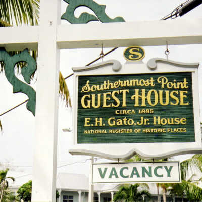Southernmost Point Guest House Sign