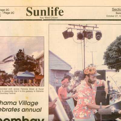 Multiple articles and pictures about Goombay and Fantasy Fest in the Key West Citizen.