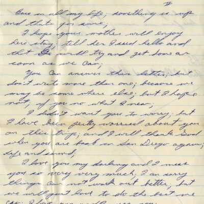 Letter from Naval Air Station Key West during Cuban Missile Crisis: Copyright: © Key West Art & Historical Society