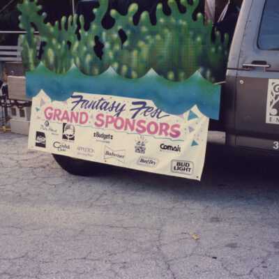 Fantasy Fest truck that was pulling a float.