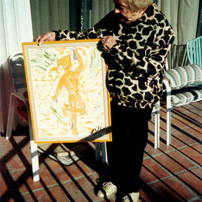 Wilhelmina Harvey and a Tennessee Williams painting