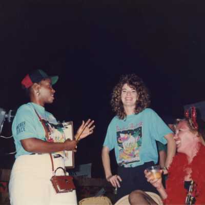 Unknown woman talking.