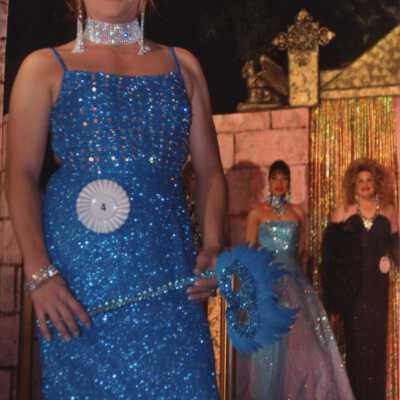 Unknown people dressed up.