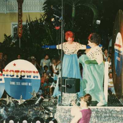 A float in the parade.