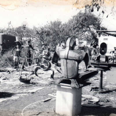 Stanley Papio metal sculpture