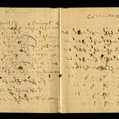 Ernest Hemingway Mathematics Notebook