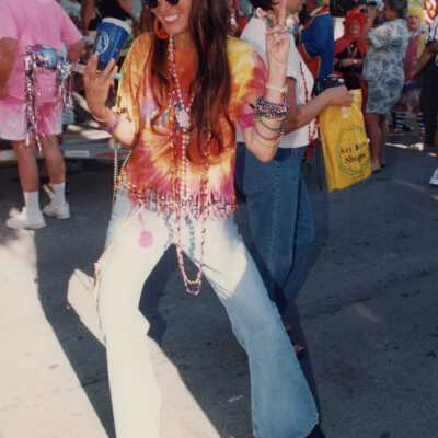 Unknown woman dressed up.