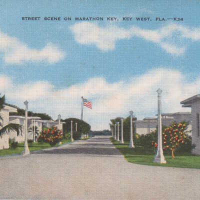 Street Scene for Marathon Key, Fla