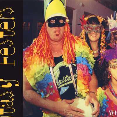 Page 48 and 49 of a magazine blown up and put on glossy paper.