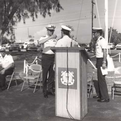 US Coast Guard change of command in 1977: Copyright: © Key West Art & Historical Society; Origformat: Print-Photographic