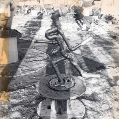 Stanley Papio metal sculpture