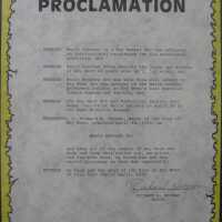 Mario Sanchez Proclamation