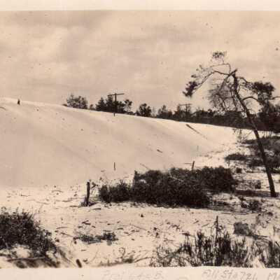 Sand dune and telephone poles: Copyright: © Key West Art & Historical Society; Origformat: Print-Photographic