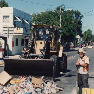 Fantasy Fest clean up.