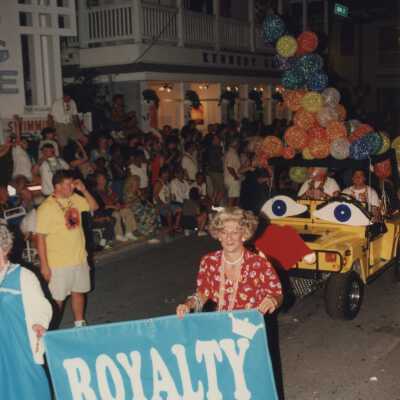 A float in the parade.
