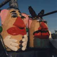 A float that will be in the parade.