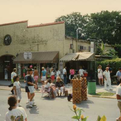 Unknown people walking on Duval Street.