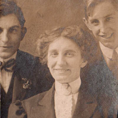 Unknown men and a woman