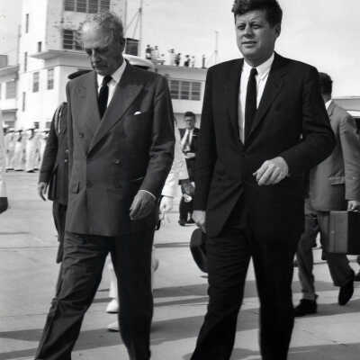 U.S. President John Kennedy and British Prime Minister Harold Macmillan